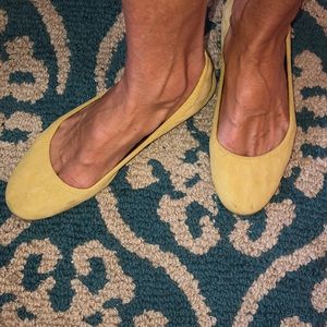 J.Crew genuine suede ballet flats size 7.